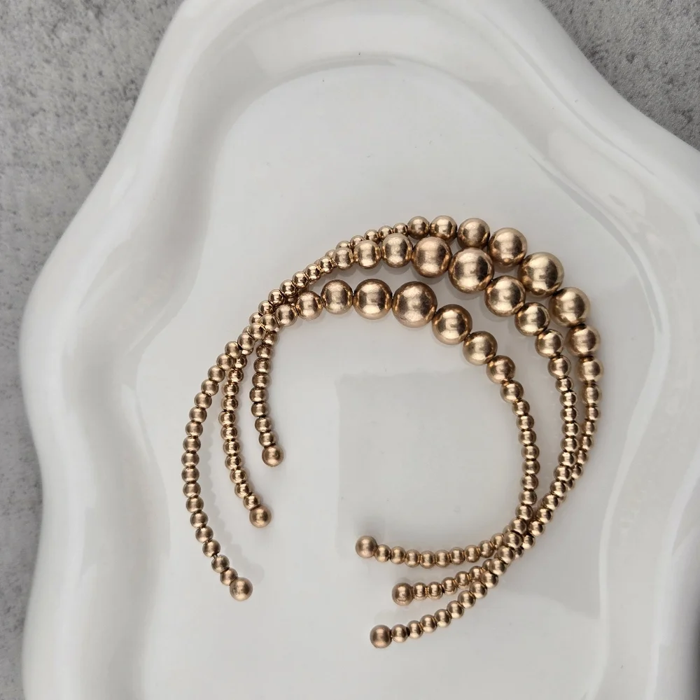 Forever 21 Gold Beaded Bracelet